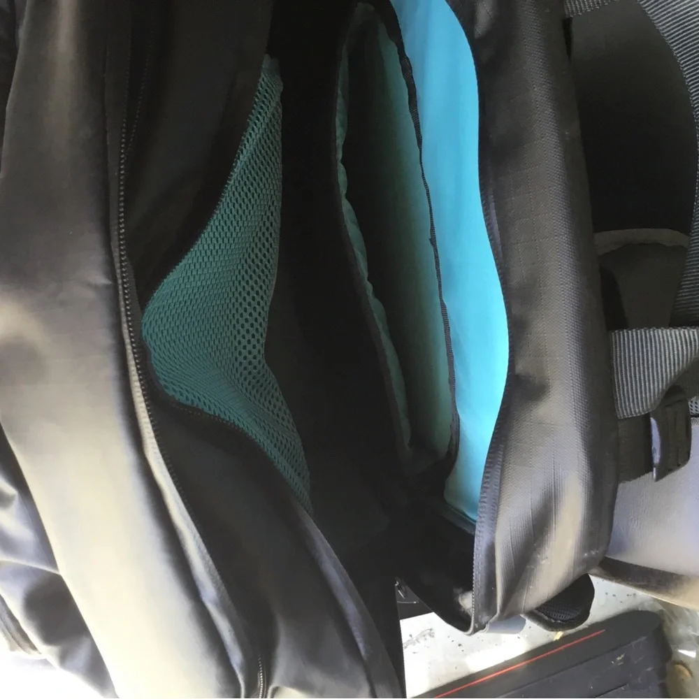 Shimoda explore Black Men's Backpack with Turquoise Packing Cube